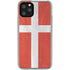 Denmark Flag Distressed iPhone 11 Pro Clear Case
